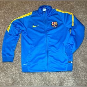 2011-2012 Nike Mens LargeBarcelona N98 Track Jacket Blue Barcelona‎ FCB